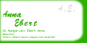 anna ebert business card